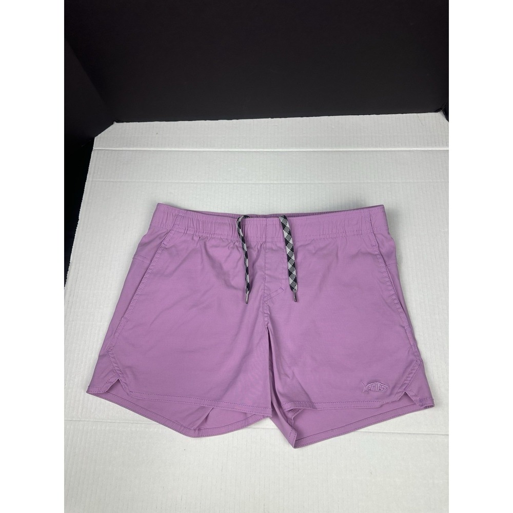 Aftco Shorts Womens Size Small Lavender Drawstring Beach Fishing Outdoors
